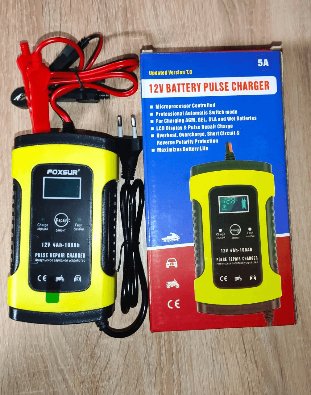 Зарядное устройство для автомобильного аккумулятора 12V