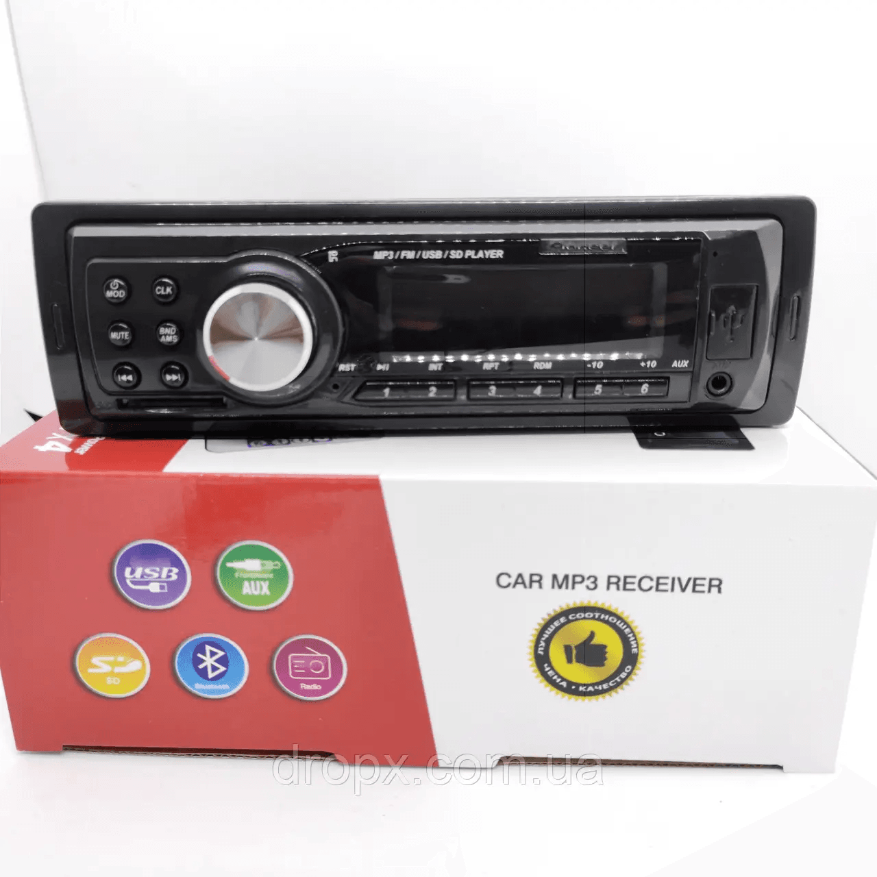 Автомагнитола Pioneer 1043 USB SD со встроенным дисплеем автомагнитола 1 дин